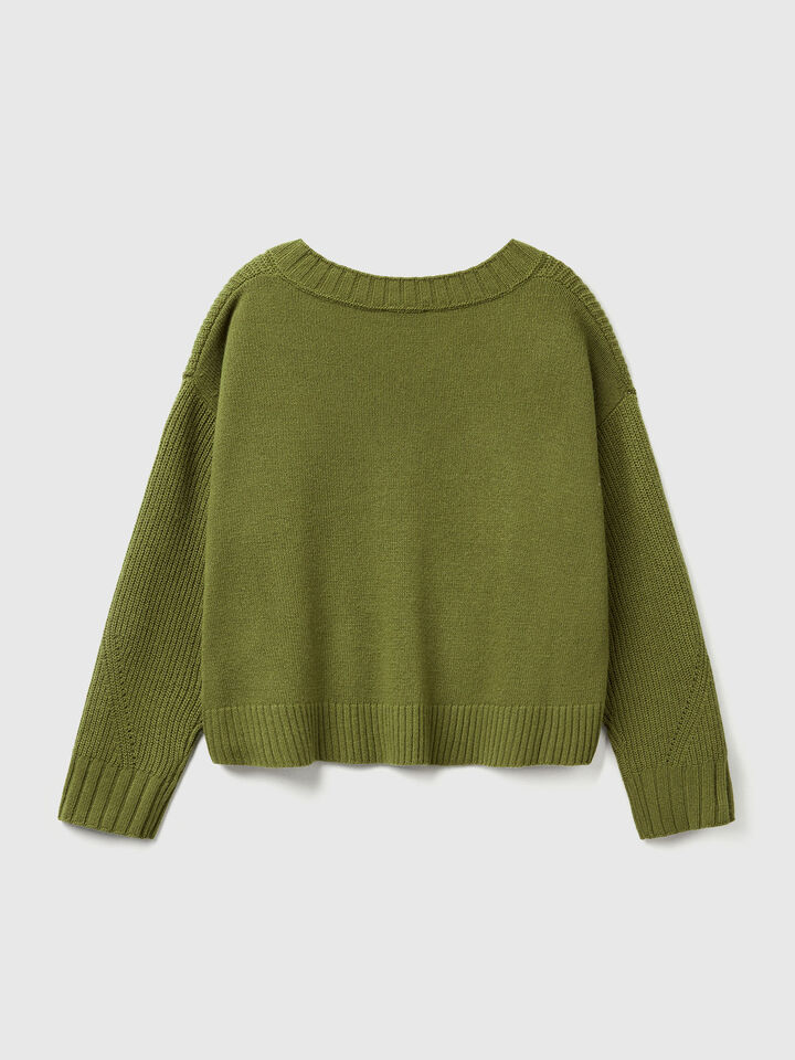 V NECK SWEATER L/S Women image number 6